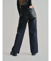 led.tokyo | 【led.tokyo】LEATHER DOCKING DENIM PANTS(デニムパンツ)