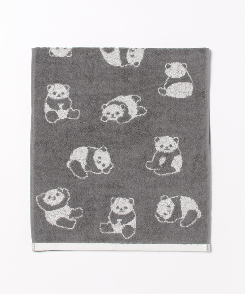 Port（ポート）の「【 Port / ポート 】 パンダ ジャガード フェイスタオル（タオル・レディース・ブラック/ホワイト/ブルー/ホワイト系その他/ピンク・FREE）」の11枚目の写真