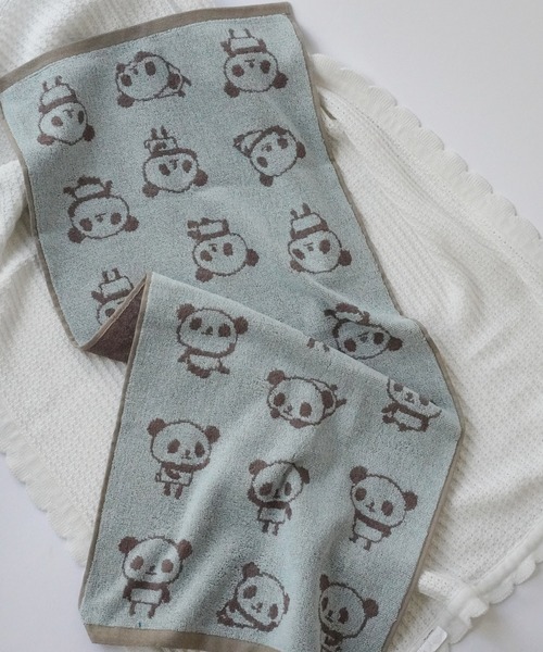 Port（ポート）の「【 Port / ポート 】 パンダ ジャガード フェイスタオル（タオル・レディース・ブラック/ホワイト/ブルー/ホワイト系その他/ピンク・FREE）」の17枚目の写真