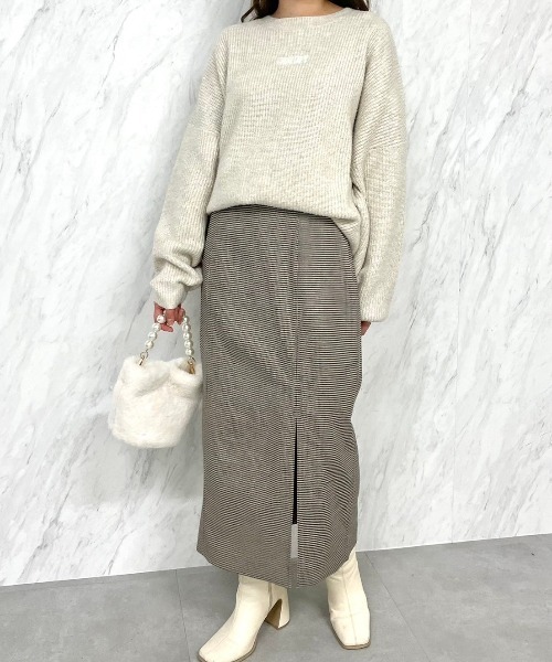 CALNAMUR（カルナムール）の「ハンドルパールエコファーバック（ハンドバッグ・レディース・ライトブルー/アイボリー・FREE）」の22枚目の写真