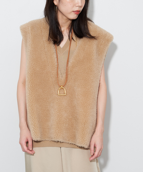 Plage【R’IAM】 フェイクムートン Vest plage（プラージュ）の「《追加》【R'IAM】 フェイクムートン