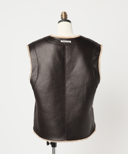 Plage【R’IAM】 フェイクムートン Vest plage（プラージュ）の「《追加》【R'IAM】 フェイクムートン