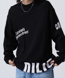 MMMM（エムエムエムエム）の「ロゴダブルジャガードニット（ニット/セーター）」