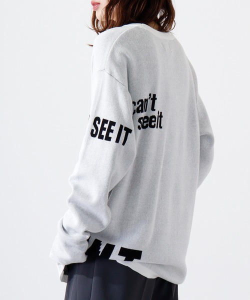 【セール】ロゴダブルジャガードニット(ニット/セーター)|MMMM(エムエムエムエム) 【セール】ロゴダブルジャガードニット(ニット/セーター)|MMMM(エムエムエムエム)