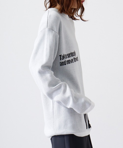 【セール】ロゴダブルジャガードニット(ニット/セーター)|MMMM(エムエムエムエム) 【セール】ロゴダブルジャガードニット(ニット/セーター)|MMMM(エムエムエムエム)