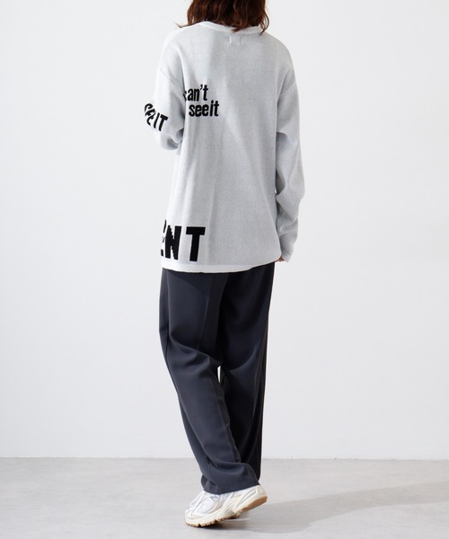 【セール】ロゴダブルジャガードニット(ニット/セーター)|MMMM(エムエムエムエム) 【セール】ロゴダブルジャガードニット(ニット/セーター)|MMMM(エムエムエムエム)