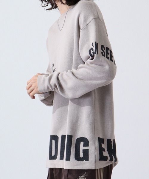 【セール】ロゴダブルジャガードニット(ニット/セーター)|MMMM(エムエムエムエム) 【セール】ロゴダブルジャガードニット(ニット/セーター)|MMMM(エムエムエムエム)