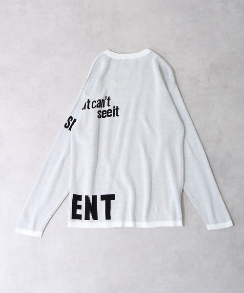 【セール】ロゴダブルジャガードニット(ニット/セーター)|MMMM(エムエムエムエム) 【セール】ロゴダブルジャガードニット(ニット/セーター)|MMMM(エムエムエムエム)