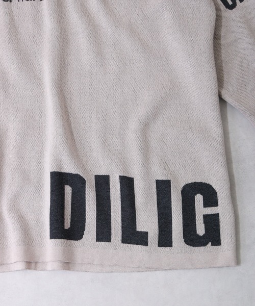 【セール】ロゴダブルジャガードニット(ニット/セーター)|MMMM(エムエムエムエム) 【セール】ロゴダブルジャガードニット(ニット/セーター)|MMMM(エムエムエムエム)