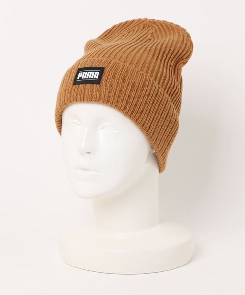 PUMA（プーマ）の「《PUMA》リブクラシックカフビーニー（ニットキャップ/ビーニー・メンズ・レッド系その他/グリーン系/ブラック/ブラウン系/ネイビー・フリー）」の3枚目の写真