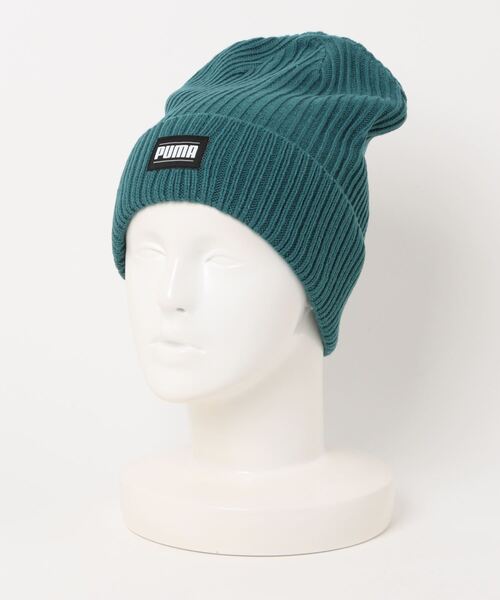 PUMA（プーマ）の「《PUMA》リブクラシックカフビーニー（ニットキャップ/ビーニー・メンズ・レッド系その他/グリーン系/ブラック/ブラウン系/ネイビー・フリー）」の4枚目の写真