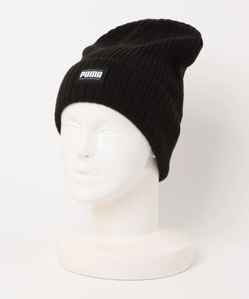 PUMA（プーマ）の「《PUMA》リブクラシックカフビーニー（ニットキャップ/ビーニー・メンズ・レッド系その他/グリーン系/ブラック/ブラウン系/ネイビー・フリー）」の2枚目の写真