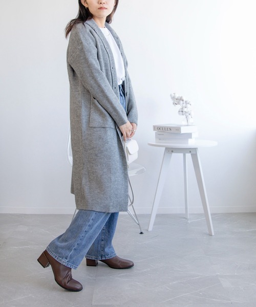 ハイネックロングカーディガン（カーディガン/ボレロ）｜aimoha