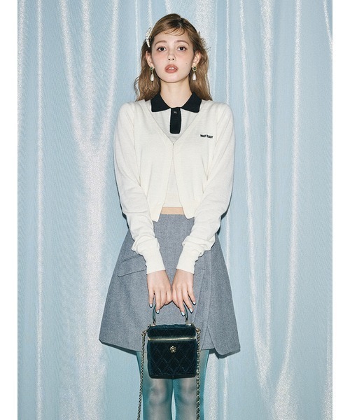 LILY BROWN(リリーブラウン)の「【LILY BROWN×MARY QUANT】デイジーパールドロップピアス(ピアス(両耳用)・レディース・ホワイト/グリーン/ブラック・FREE)」の6枚目の写真