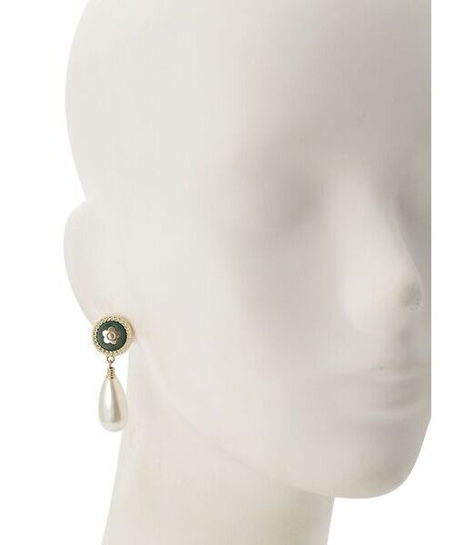 LILY BROWN(リリーブラウン)の「【LILY BROWN×MARY QUANT】デイジーパールドロップピアス(ピアス(両耳用)・レディース・ホワイト/グリーン/ブラック・FREE)」の19枚目の写真