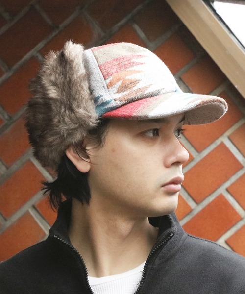 8(eight)(エイト)の「イヤーファーオルテガキャップ(キャップ・メンズ・ブラック/オレンジ/ブラウン・FREE)」の14枚目の写真