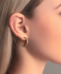 【As】【アレルギー対応】サージカルステンレス製 シンプル フープ ピアス(MA)