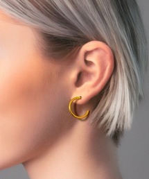 【As】【アレルギー対応】サージカルステンレス製 シンプル フープ ピアス(MA)