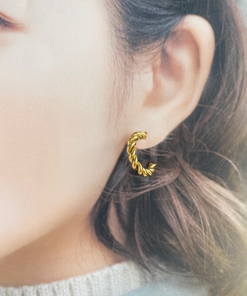 tone(トーン)の「【As】【アレルギー対応】サージカルステンレス製 シンプル フープ ピアス(MA)(ピアス(両耳用)・レディース・シルバー系その他2/ゴールド系その他2/ゴールド/シルバー・FREE)」の7枚目の写真