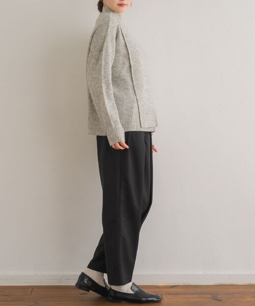 Kari & lili（カウリアンドリィリィ）の「woolmix highneck top（ニット/セーター・レディース・ピンク/ブラック/ライトグレー・FREE）」の14枚目の写真