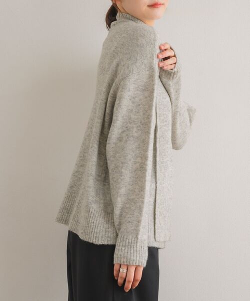 Kari & lili（カウリアンドリィリィ）の「woolmix highneck top（ニット/セーター・レディース・ピンク/ブラック/ライトグレー・FREE）」の18枚目の写真