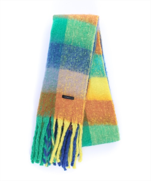 clear（クリア）の「チェック柄ボリュームマフラー（ストール/ショール・レディース・ブラウン/ピンク/マルチ・F）」の6枚目の写真