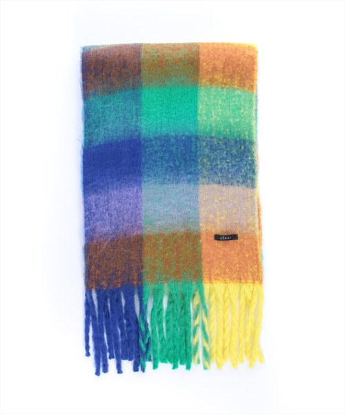 clear（クリア）の「チェック柄ボリュームマフラー（ストール/ショール・レディース・ブラウン/ピンク/マルチ・F）」の7枚目の写真