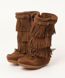 Minnetonka | 【MINNETONKA】 ミネトンカ　3段フリンジ ブーツ　for KID'S(ブーツ)
