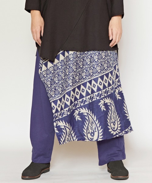 チャイハネ（チャイハネ）の「【チャイハネ】タビーテMEN'S変形サルエルパンツ（その他パンツ・メンズ・ブラック/ベージュ/ブルー・FREE）」の3枚目の写真