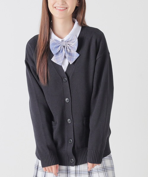 Honeys(ハニーズ)の「Vネックカーディガン(カーディガン/ボレロ・レディース・杢グレー/ブラック/ベージュ/アイボリー/ネイビー・L/M/LL/S)」の11枚目の写真