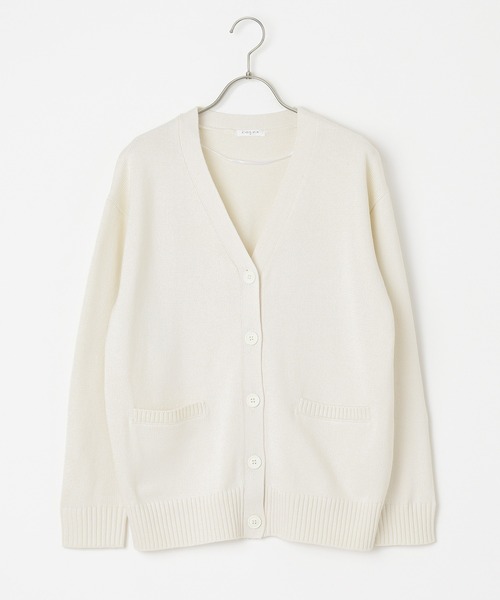 Honeys(ハニーズ)の「Vネックカーディガン(カーディガン/ボレロ・レディース・杢グレー/ブラック/ベージュ/アイボリー/ネイビー・L/M/LL/S)」の19枚目の写真