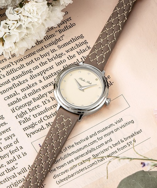 WORLD WIDE WATCH（ワールドワイドウォッチ）の「Peche Perle/ペシュペール Quilting Bijou Collection 腕時計 PEC-PP003003 レディース（アナログ腕時計・レディース・アイボリー・FREE）」の8枚目の写真
