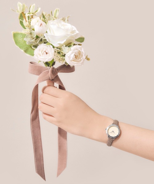 WORLD WIDE WATCH（ワールドワイドウォッチ）の「Peche Perle/ペシュペール Quilting Bijou Collection 腕時計 PEC-PP003003 レディース（アナログ腕時計・レディース・アイボリー・FREE）」の9枚目の写真