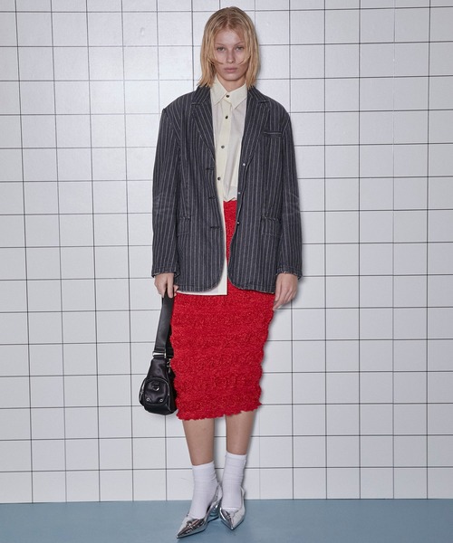 スカート MAISON SPECIAL Pleats Culotte Skirt NVY MAISON SPECIAL Pleats Culotte Skirt NVY レディース