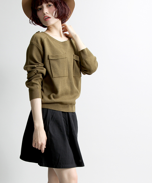 WEGO（ウィゴー）の「WEGO/ネルサーキュラースカート（スカート・レディース・ブラック/グレー系その他/杢グレー/ダークグリーン/グリーン系その他/ブルー系その他/レッド系その他/ワイン・FREE）」の2枚目の写真