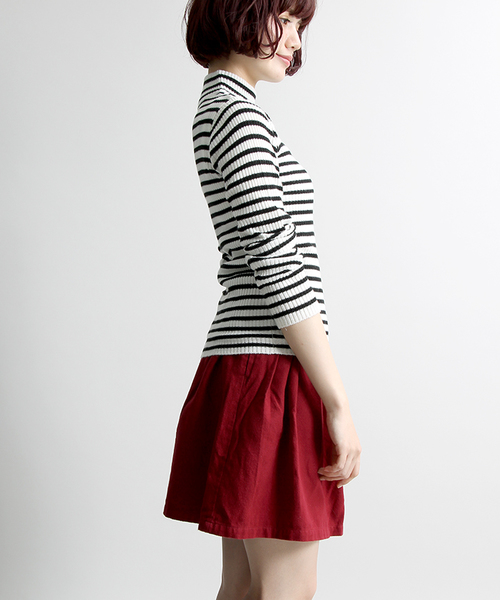 WEGO（ウィゴー）の「WEGO/ネルサーキュラースカート（スカート・レディース・ブラック/グレー系その他/杢グレー/ダークグリーン/グリーン系その他/ブルー系その他/レッド系その他/ワイン・FREE）」の19枚目の写真