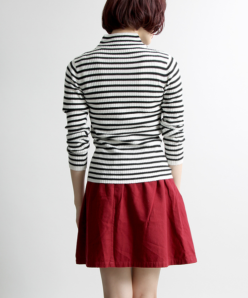 WEGO（ウィゴー）の「WEGO/ネルサーキュラースカート（スカート・レディース・ブラック/グレー系その他/杢グレー/ダークグリーン/グリーン系その他/ブルー系その他/レッド系その他/ワイン・FREE）」の20枚目の写真