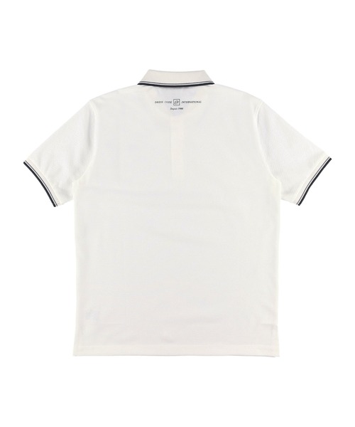ZOY(ゾーイ)の「MENS コットン鹿の子 半袖ポロシャツ(ポロシャツ・メンズ・ネイビー/ホワイト/ピンク・1/4/3/2)」の4枚目の写真