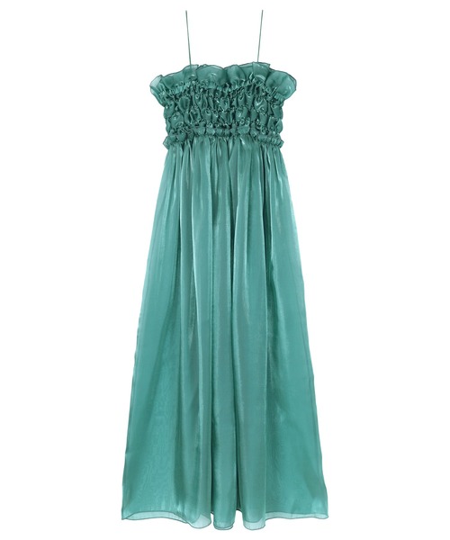 miette（ミエット）の「シャイニーシアーキャミソールワンピース（ワンピース・レディース・ブラック/シルバー/ブルーグリーン・FREE）」の19枚目の写真