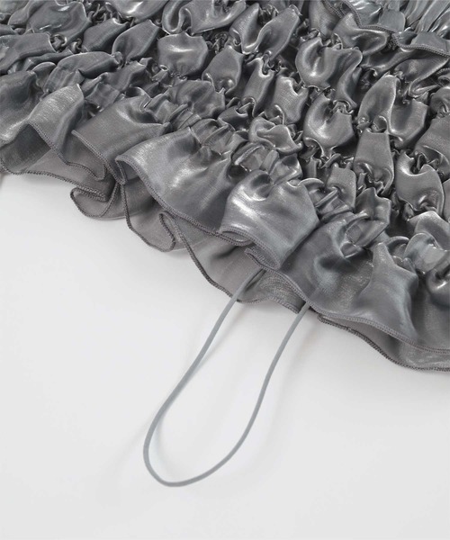 miette（ミエット）の「シャイニーシアーキャミソールワンピース（ワンピース・レディース・ブラック/シルバー/ブルーグリーン・FREE）」の10枚目の写真