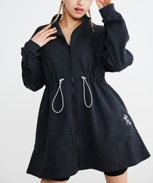 福寿外貌（フクジュガイボウ）の「【福寿外貌】2WAY 裏起毛 トラックジャージワンピース　ジップアップ　トラックジャージ（ワンピース）」