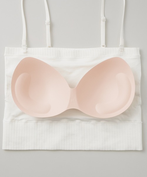 YU'NOW（ユナウ）の「【サイズ展開有り】カップ付ショート丈チューブキャミ（チューブトップ・レディース・ホワイト/ブラック・S/M/L）」の7枚目の写真