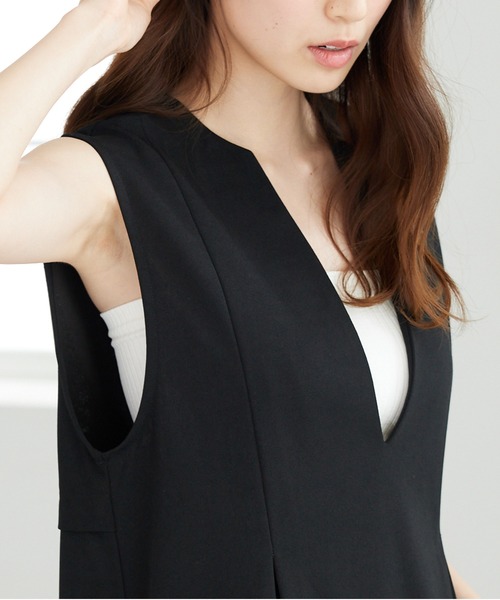 YU'NOW（ユナウ）の「【サイズ展開有り】カップ付ショート丈チューブキャミ（チューブトップ・レディース・ホワイト/ブラック・S/M/L）」の17枚目の写真