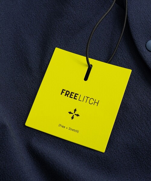 green label relaxing（グリーンレーベルリラクシング）の「FREELITCH ノーカラー カーディガン -2WAYストレッチ・防シワ・吸水速乾-（カーディガン/ボレロ・メンズ・ブラック/ネイビー・L/XL/M/S）」の7枚目の写真