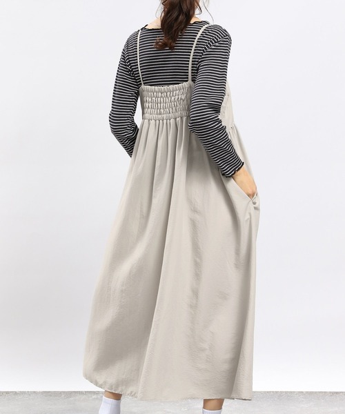 GLOBAL WORK Smile Seed Store（グローバルワーク スマイルシードストア）の「サラサラキャミワンピース/989454（ワンピース・レディース・グレー系その他2/ブラック・X-LARGE/MEDIUM/SMALL/LARGE）」の17枚目の写真