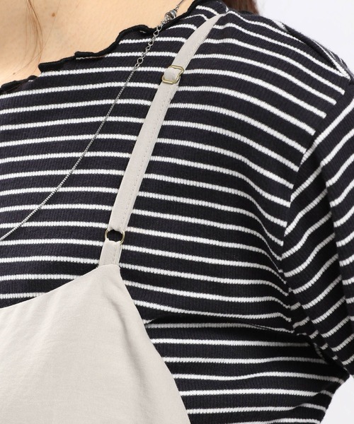 GLOBAL WORK Smile Seed Store（グローバルワーク スマイルシードストア）の「サラサラキャミワンピース/989454（ワンピース・レディース・グレー系その他2/ブラック・X-LARGE/MEDIUM/SMALL/LARGE）」の11枚目の写真