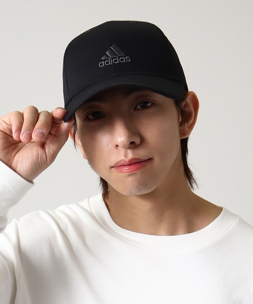 adidas(アディダス)の「【adidas/アディダス】ロゴ刺繍T/Cツイルパネルキャップ(キャップ・メンズ・グレー/ブラック/ベージュ/ネイビー/ブラック×ブラック・FREE)」の18枚目の写真