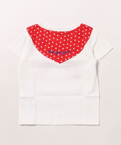 Moujonjon（ムージョンジョン）の「スカーフプリントTシャツ（Tシャツ/カットソー・キッズ・ホワイト/グレー・120/110/100/90/80/130/140）」の12枚目の写真