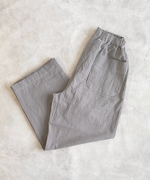 A BOND（アボンド）の「コットンタックイージーパンツ/おとな（その他パンツ・レディース・ピンク/レッド/チャコール/イエロー/グレー/ブルー/ブラック/グリーン系その他/レッド系その他/エメラルド/オフホワイト・170cm/160cm）」の4枚目の写真