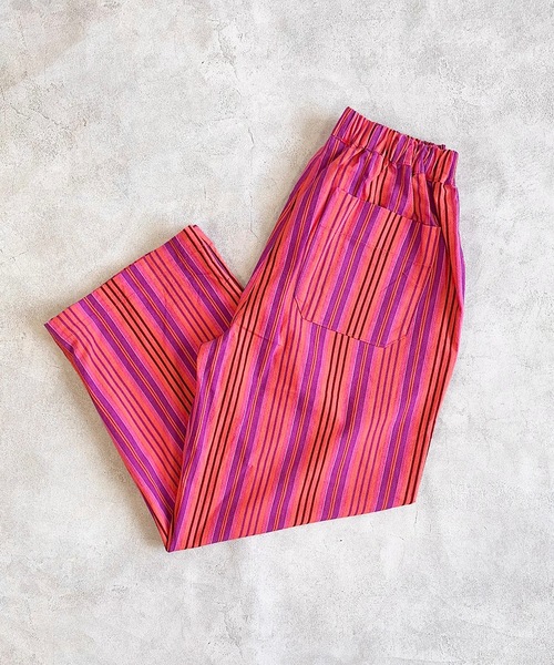 A BOND（アボンド）の「コットンタックイージーパンツ/おとな（その他パンツ・レディース・ピンク/レッド/チャコール/イエロー/グレー/ブルー/ブラック/グリーン系その他/レッド系その他/エメラルド/オフホワイト・170cm/160cm）」の10枚目の写真